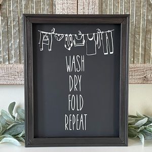 Rae Dunn Inspired Laundry Wall Decor Sign